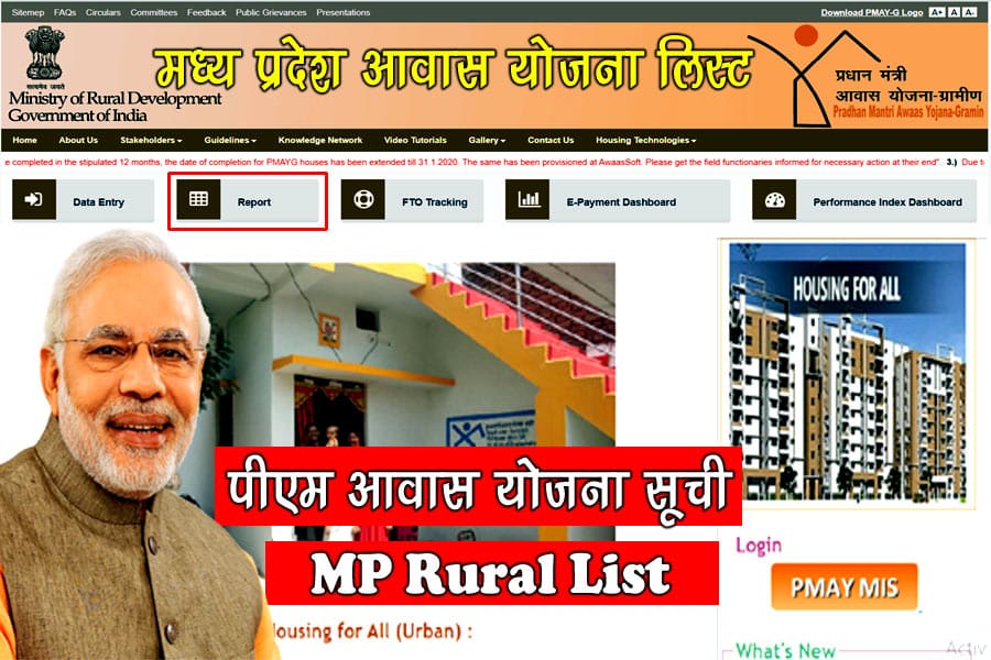 प्रधानमंत्री आवास योजना ग्रामीण सूची मध्यप्रदेश - PM Awas Yojana MP List